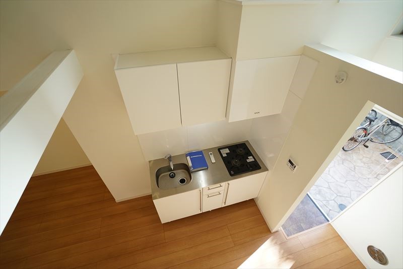 岩淵町ハウス ロフトから見下ろした景色